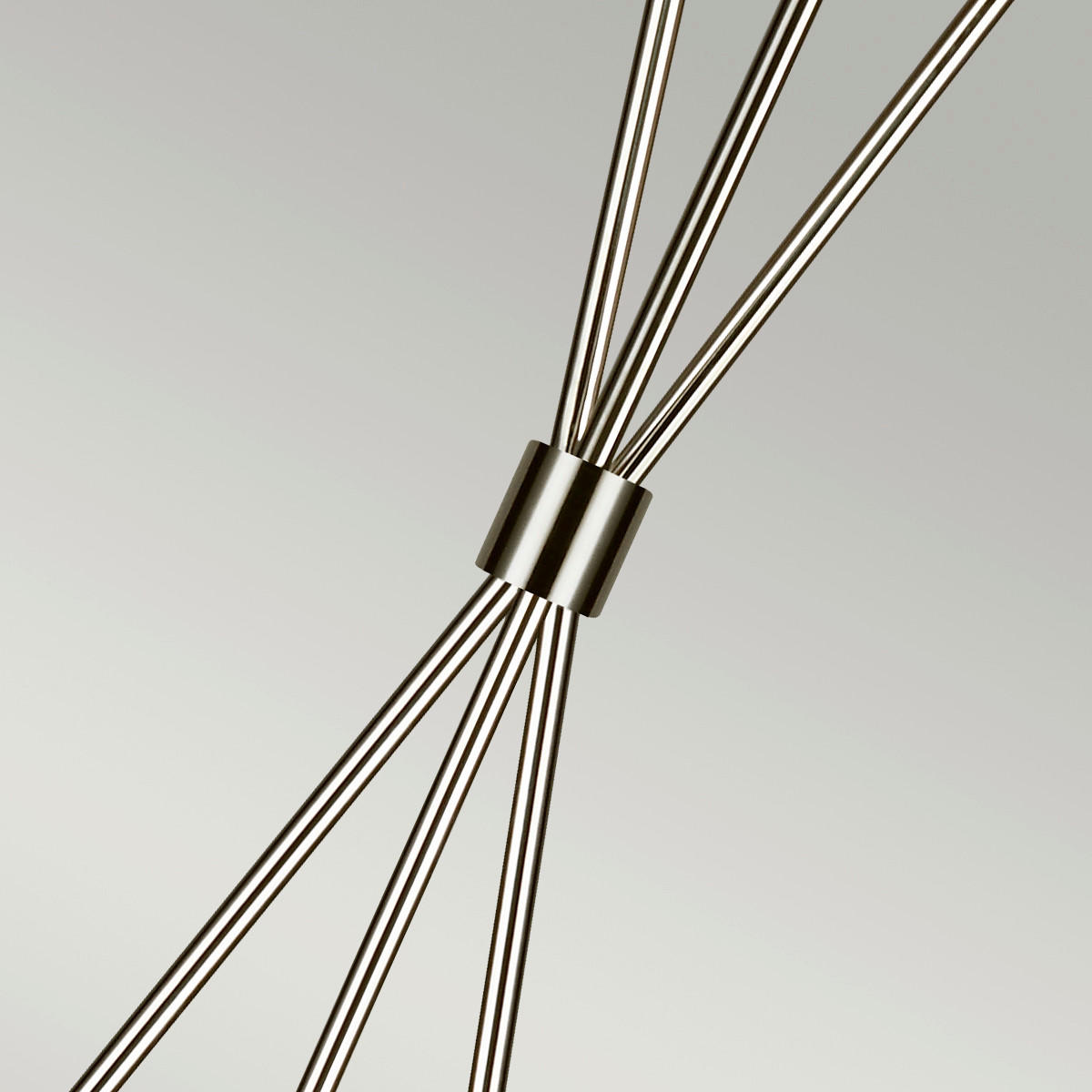 GOLVLAMPA Elstead Penny 47/139.7 cm    - nickelfärgad, Klassisk, metall/textil (47/139.7cm) - Elstead Lighting