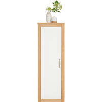 MIDISCHRANK 45/135/37,5 cm  - Eichefarben/Weiß, MODERN, Glas/Holz (45/135/37,5cm) - Landscape
