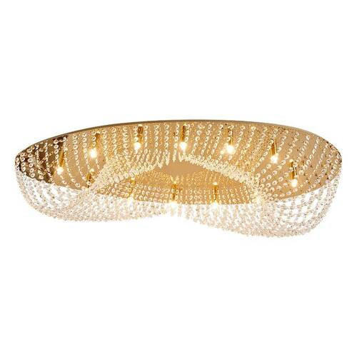 PLAFONIERĂ - auriu, Basics, metal (38,5/105/24cm)