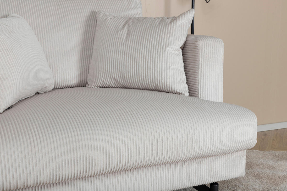 SESSEL in Beige  - Beige, Design, Textil/Metall (104/82/92cm) - Livetastic