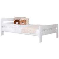 BETT 120/200 cm  in Weiß  - Weiß, MODERN, Holz/Textil (120/200cm) - MID.YOU