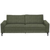3-SITZER-SOFA in Flachgewebe Dunkelgrün  - Dunkelgrün/Schwarz, Design, Textil/Metall (218/86/97cm) - Hom`in