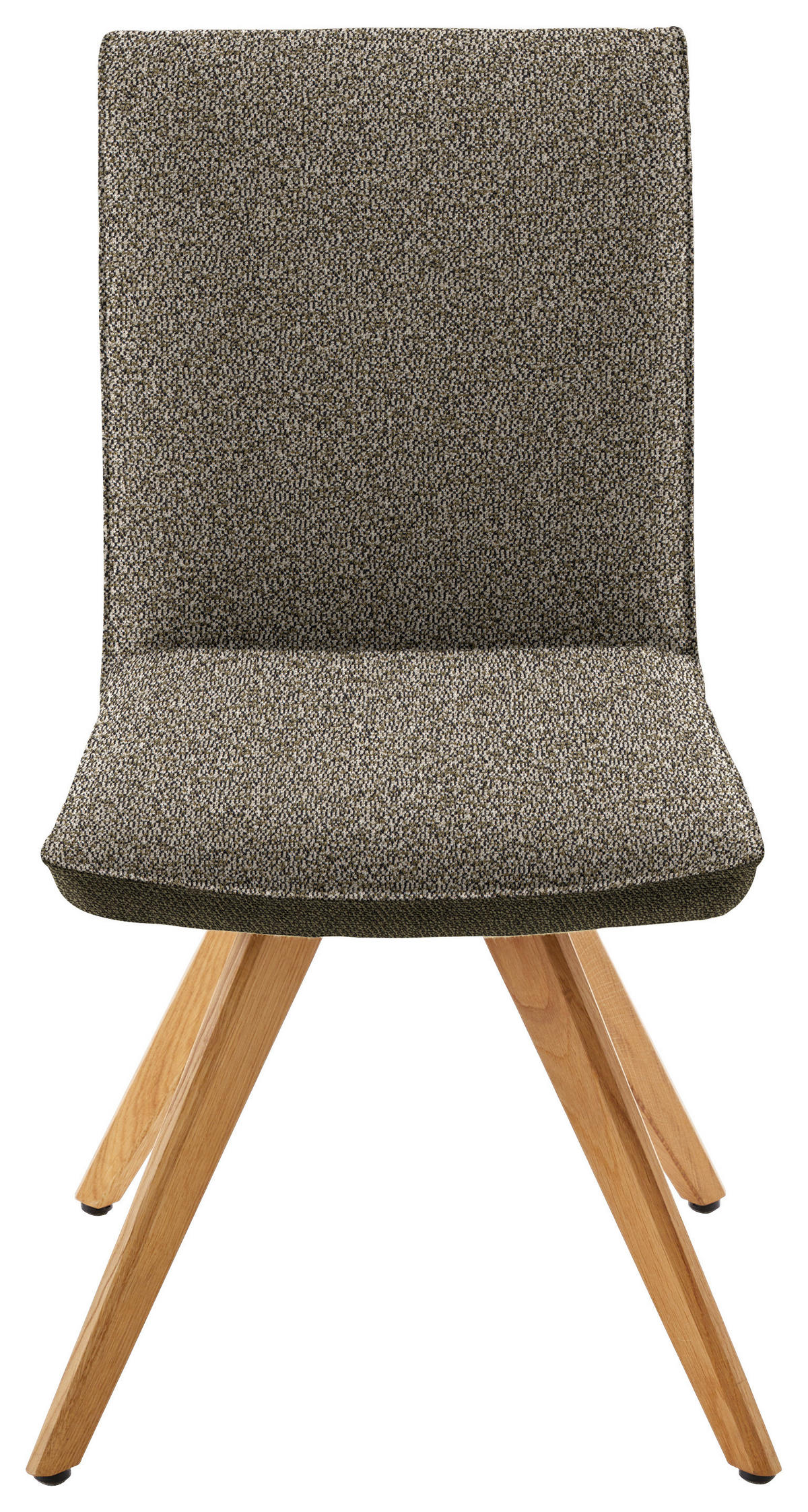 STUHL  in Flachgewebe  - Eichefarben/Olivgrün, Design, Holz/Textil (48/91/63cm) - Koinor