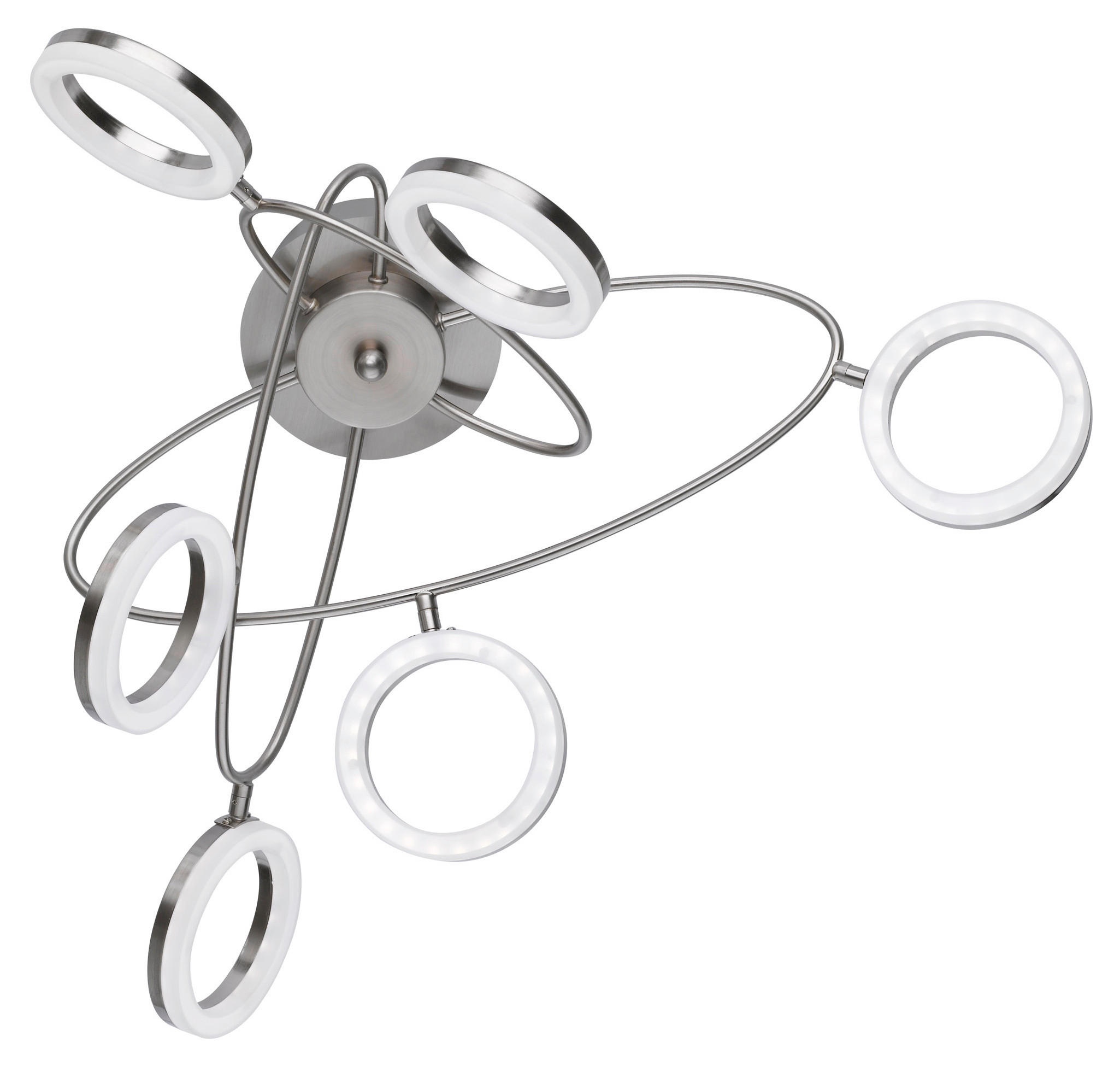TAKLAMPA 4,5 W 60/60/30 cm  - nickelfärgad, Basics, metall/plast (60/60/30cm) - Globo