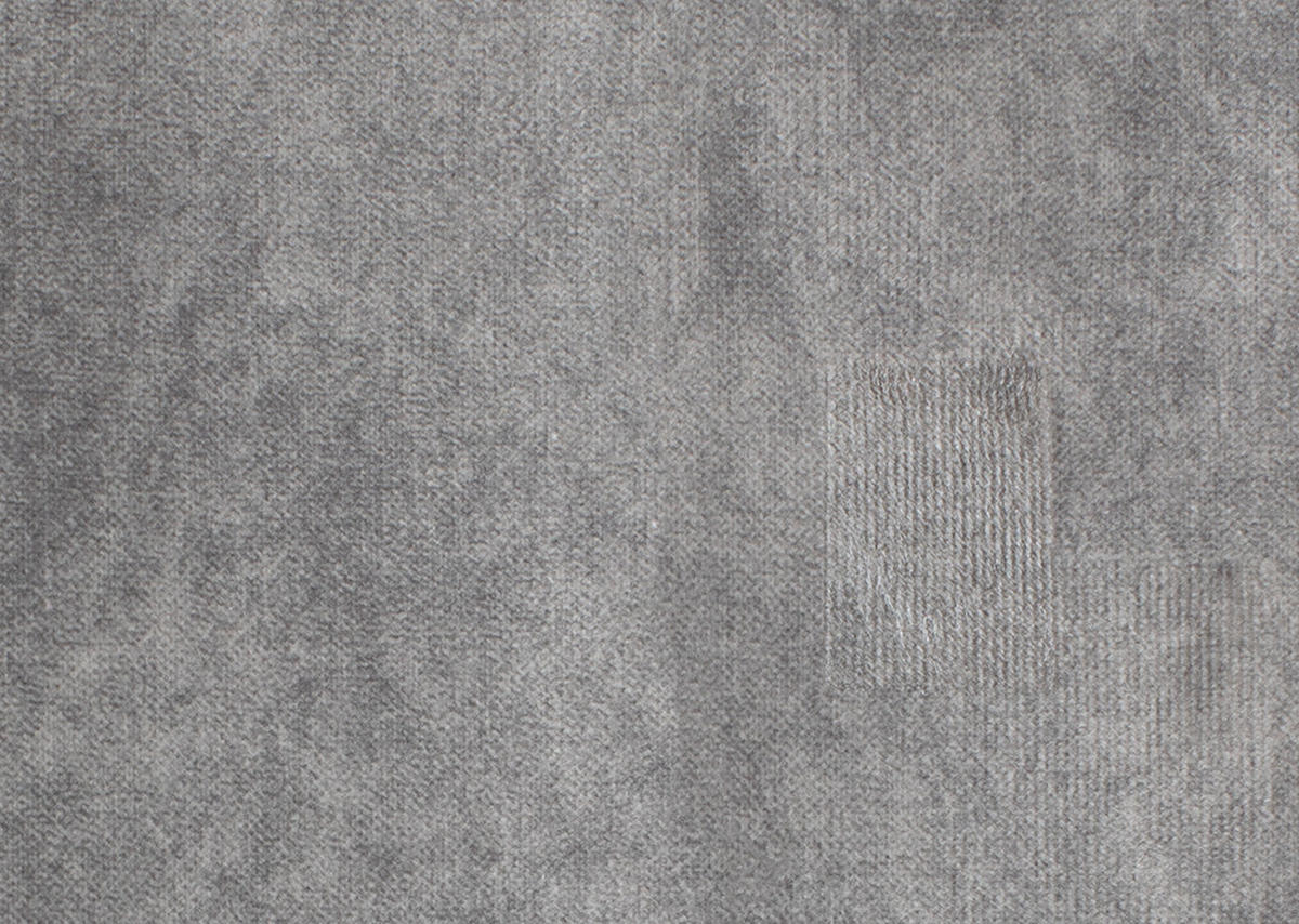 ECKSOFA in Velours Grau  - Chromfarben/Grau, Design, Kunststoff/Textil (276/173cm) - Stylife
