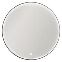 BADEZIMMERSPIEGEL 80/80/5 cm  - Silberfarben/Schwarz, Design, Glas/Metall (80/80/5cm) - Novel