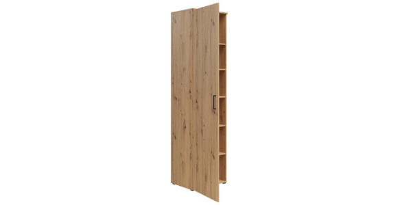 MEHRZWECKSCHRANK 50/195/40 cm  - Anthrazit/Schwarz, MODERN, Holzwerkstoff/Kunststoff (50/195/40cm) - Carryhome