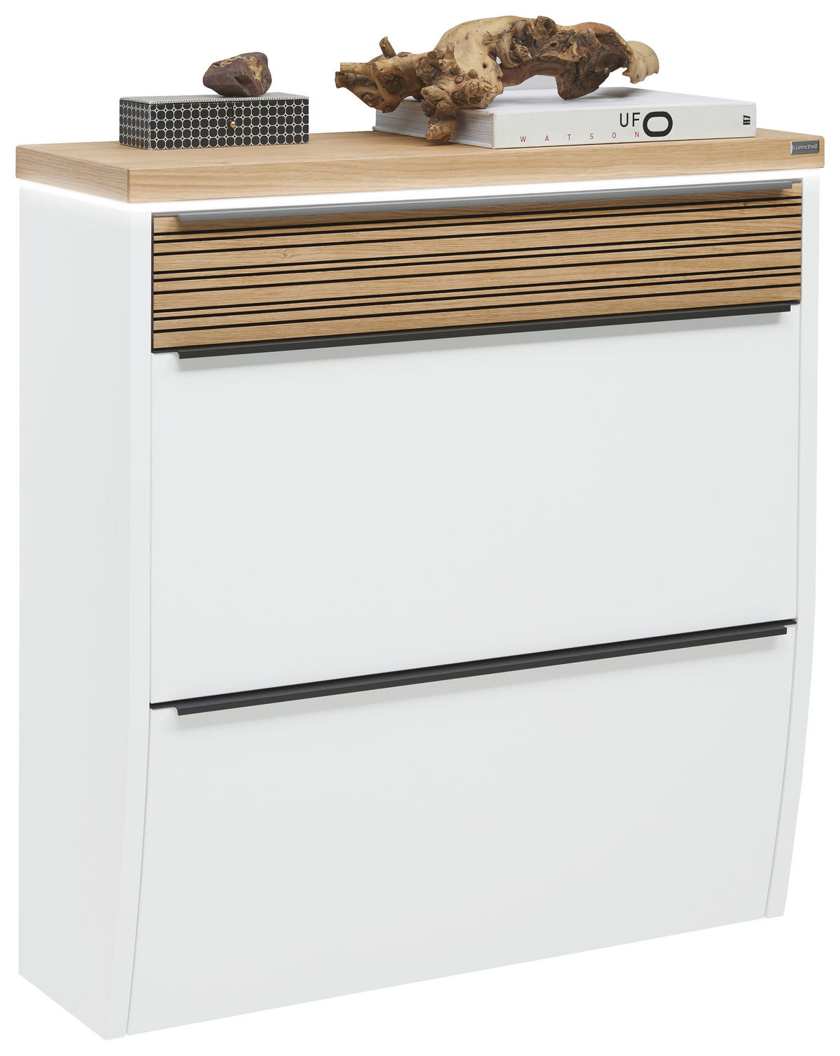 SCHUHKIPPER 92/96/31 cm  - Eichefarben/Anthrazit, Design, Holz/Holzwerkstoff (92/96/31cm) - Dieter Knoll