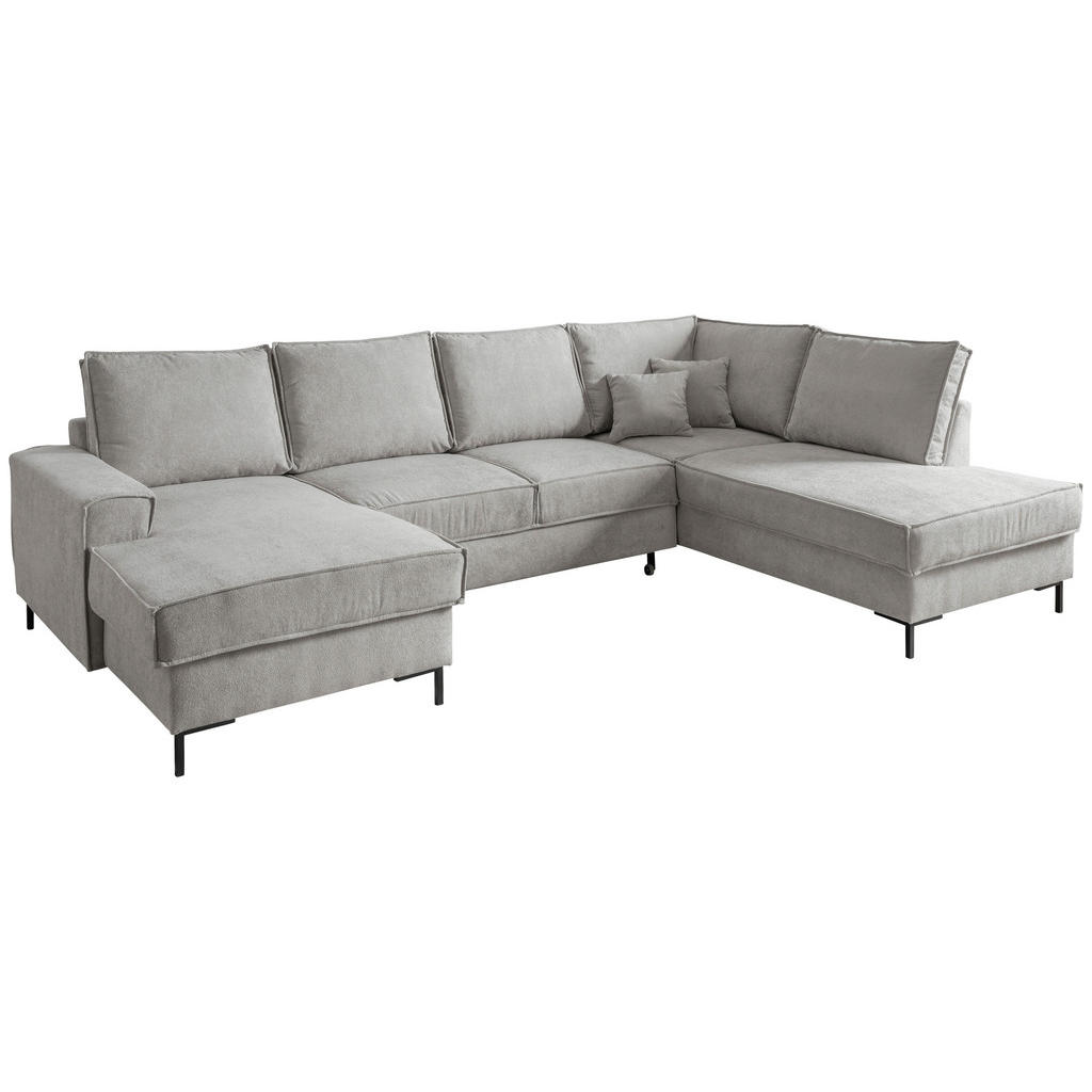 MID.YOU SEDACÍ SOUPRAVA, textil, barvy stříbra