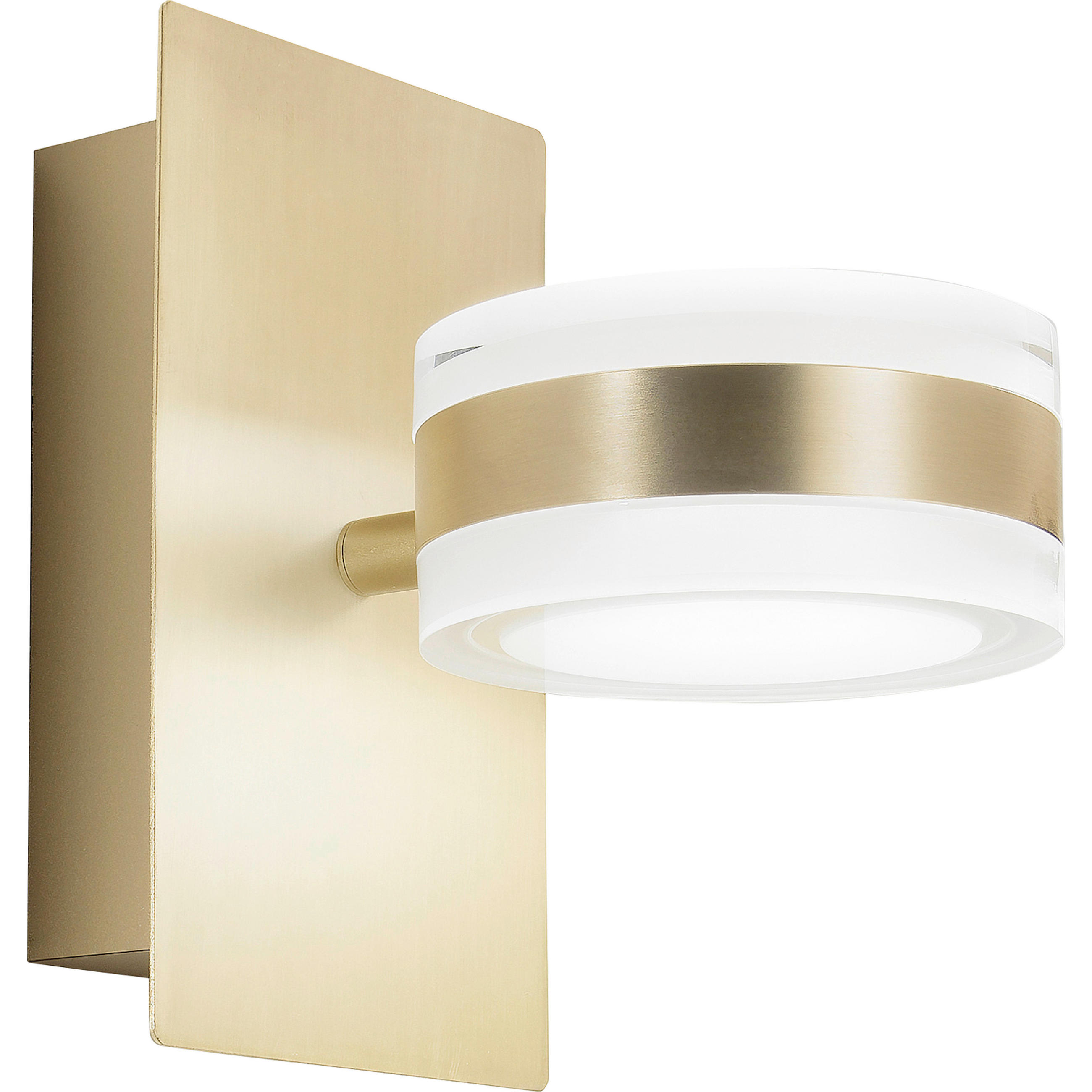 LED-WANDLEUCHTE 10/17,50/17 cm   - Messingfarben, Basics, Kunststoff/Metall (10/17,50/17cm) - Fabas Luce