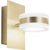 LED-WANDLEUCHTE 10/17,50/17 cm   - Messingfarben, Basics, Kunststoff/Metall (10/17,50/17cm) - Fabas Luce