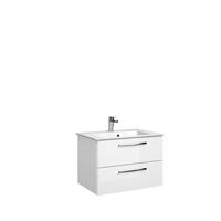 BAZĂ PENTRU LAVOAR  - alb/culoare crom, material pe bază de lemn (75/51/49cm) - Xora