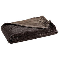 ĆEBE OD VEŠTAČKOG KRZNA 150/200 cm  SERENGETI  - antracit, Lajfstajl, tekstil (150/200cm) - Novel