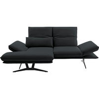ECKSOFA  in Echtleder Grau  130/210 cm  - Gelb/Schwarz, Design, Leder/Metall (130/210cm) - Dieter Knoll