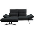 ECKSOFA  in Echtleder Grau  130/210 cm  - Gelb/Schwarz, Design, Leder/Metall (130/210cm) - Dieter Knoll