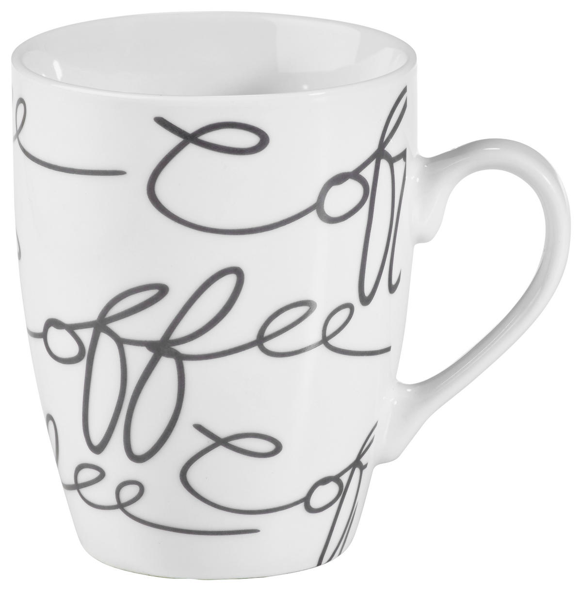 KAFFEEBECHER Cornello  250 ml   - Weiß/Grau, Trend, Keramik (0,250l) - Ritzenhoff Breker