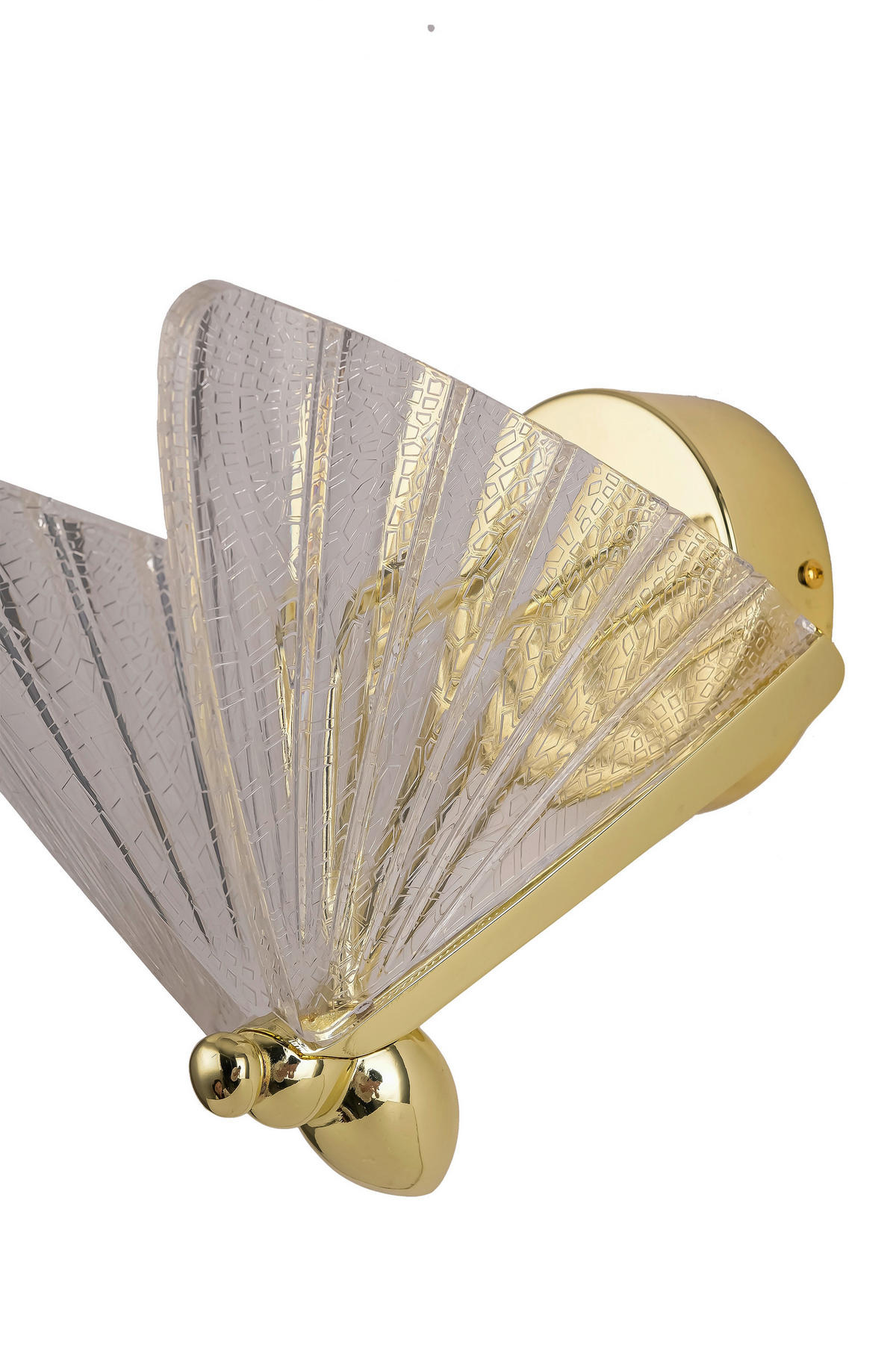 WANDLEUCHTE 22/18/24 cm   - Bernsteinfarben, KONVENTIONELL, Metall (22/18/24cm)
