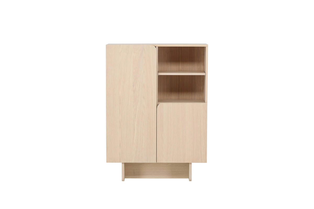 AKTENSCHRANK Pappel Weiß  - Weiß, MODERN, Holz (80/110/30cm) - Livetastic