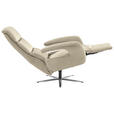 RELAXSESSEL in Leder Naturfarben  - Edelstahlfarben/Naturfarben, Design, Leder/Metall (76/119/86cm) - Dieter Knoll