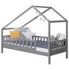 HAUSBETT 90/200 cm Hellgrau  - Hellgrau/Naturfarben, Modern, Holz (90/200cm) - MID.YOU