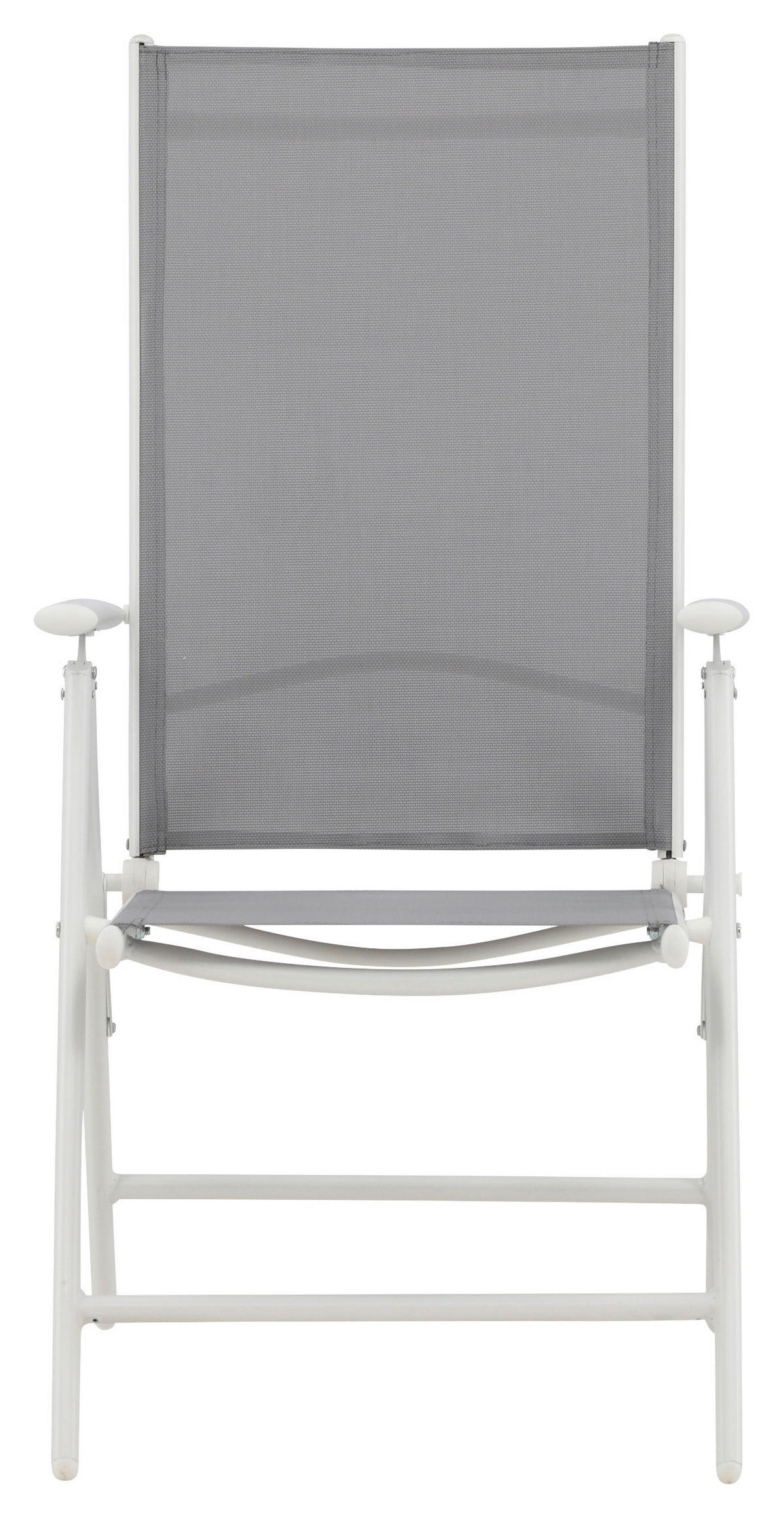 UTESTOLAR SET i metall, textil grå, vit  - vit/grå, Klassisk, metall/textil (55/108/62cm) - Gardenson