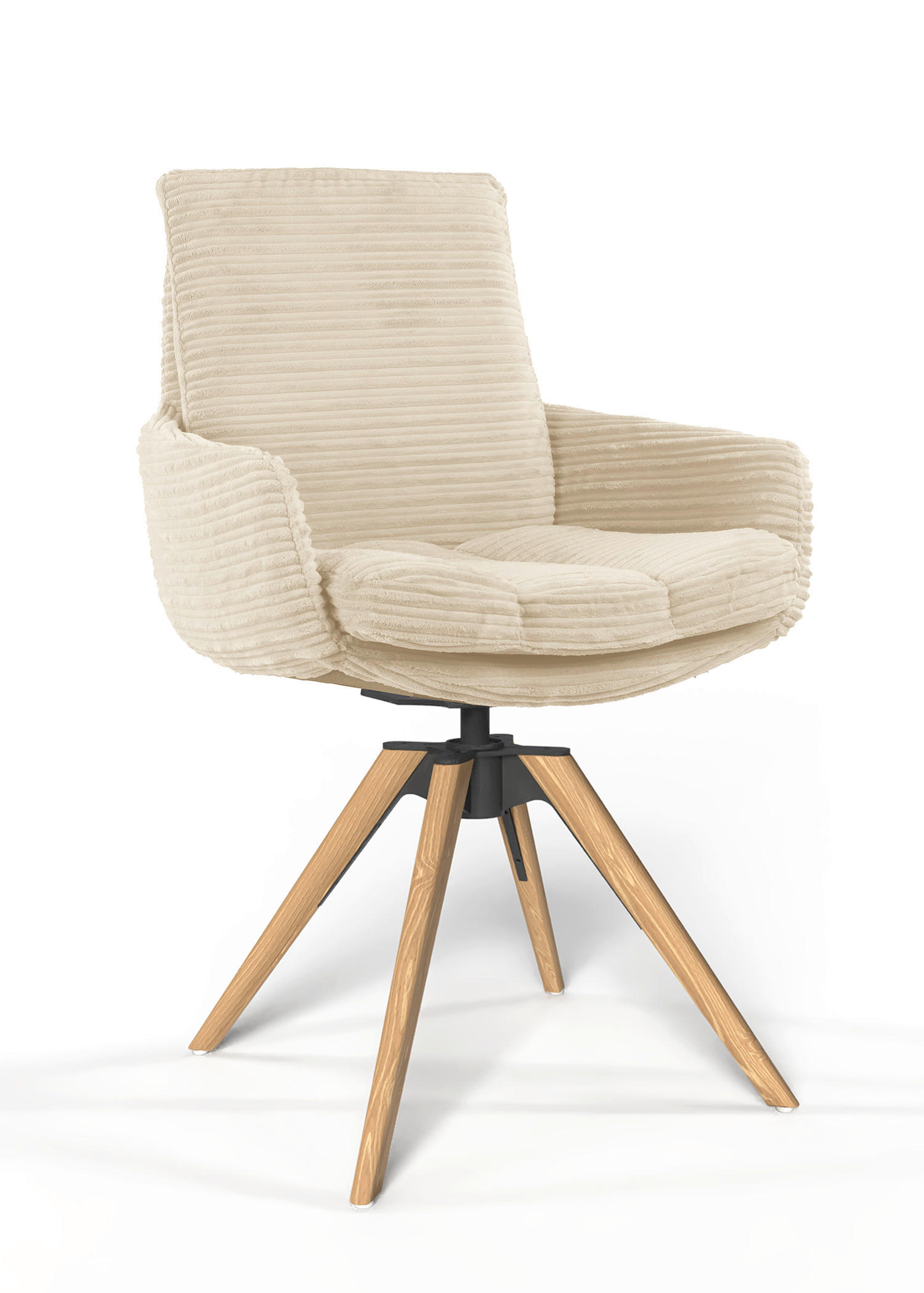 Valdera Armlehnstuhl Beige 60x91x62 cm