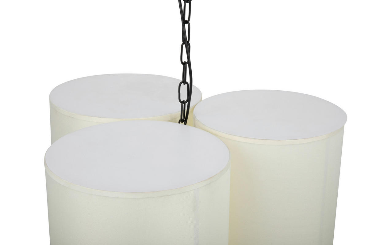 HÄNGELEUCHTE 61/120 cm  - Weiß, Design, Kunststoff/Textil (61/120cm) - Collet's Monde