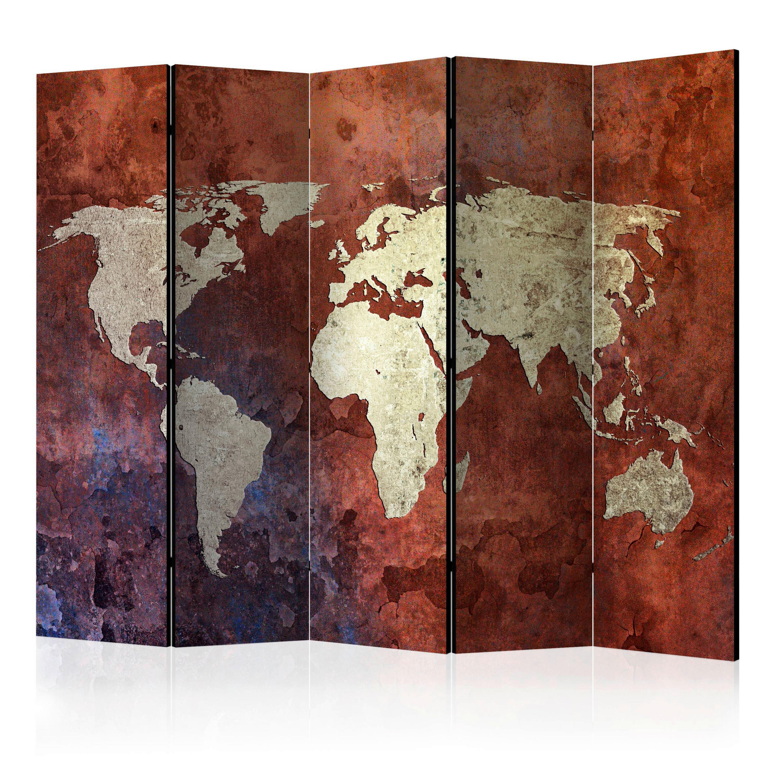 artgeist Paravent Beige, Cognac 225x172x3 cm
