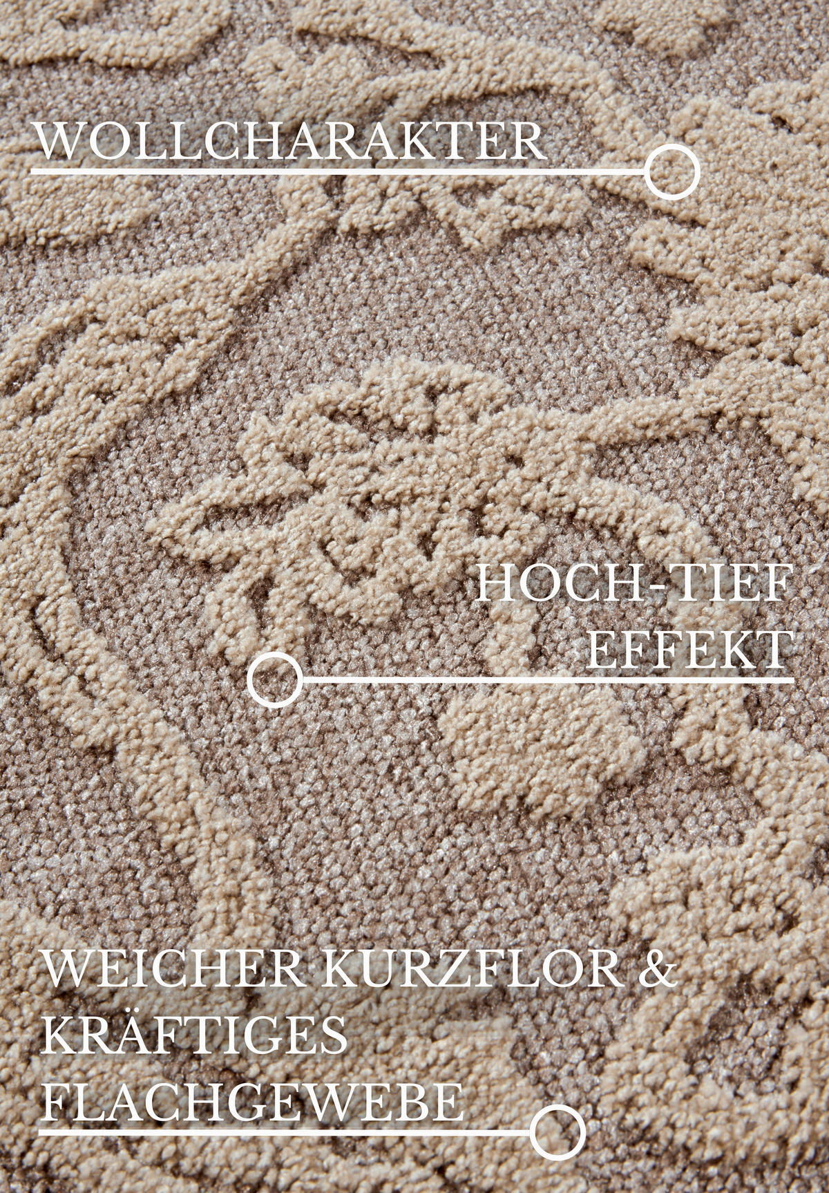 FLACHWEBETEPPICH 200/290 cm Kollektion 1879 Beige, Ecru  - Ecru/Beige, Design, Textil (200/290cm) - Villeroy & Boch