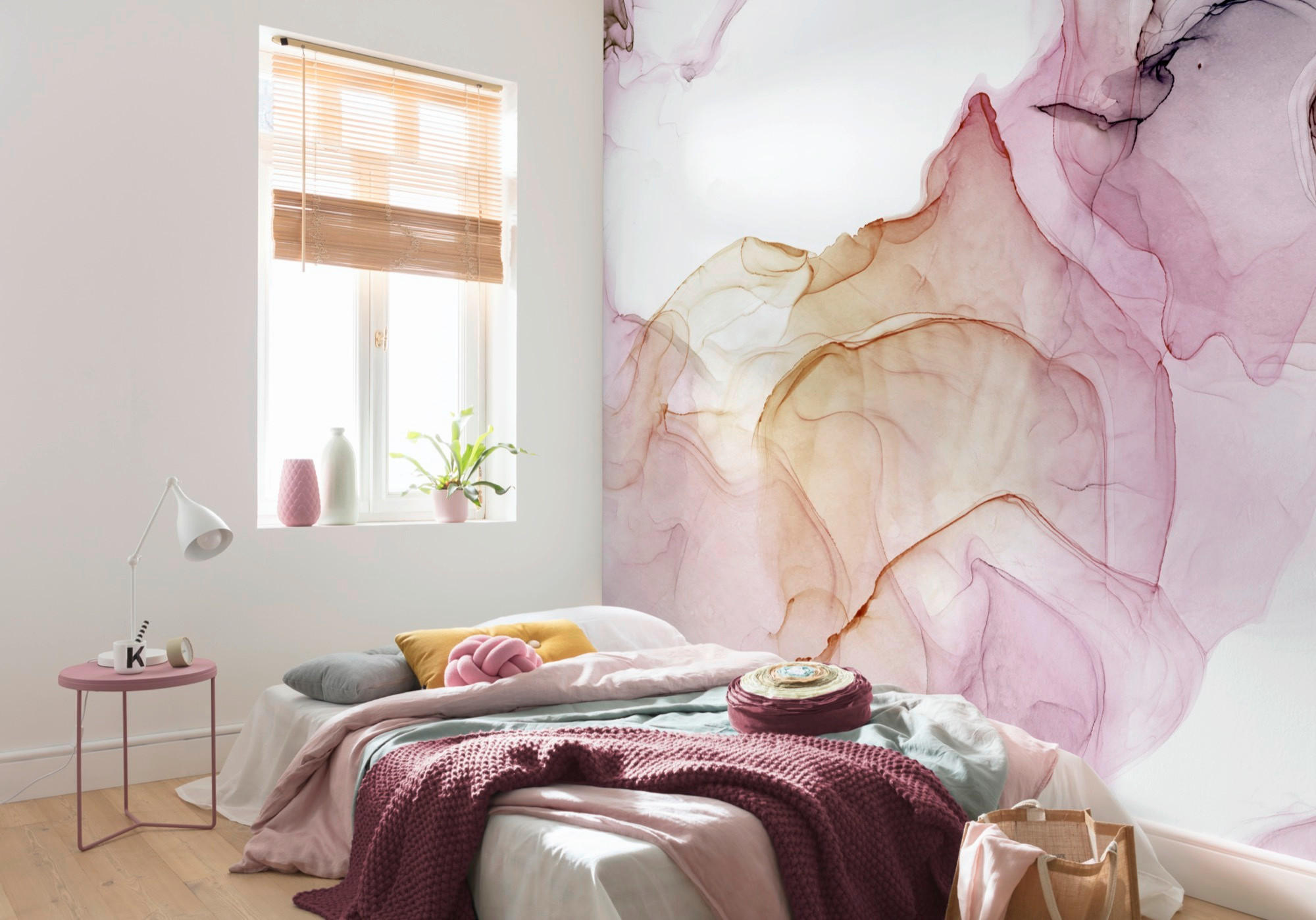 FOTOTAPETE  - Gelb/Rosa, Trend, Papier (400/280cm) - Komar