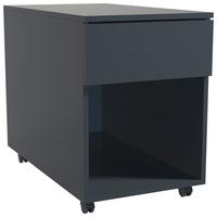 ROLLCONTAINER Anthrazit  - Anthrazit, MODERN, Holzwerkstoff/Kunststoff (39/55/70cm) - MID.YOU