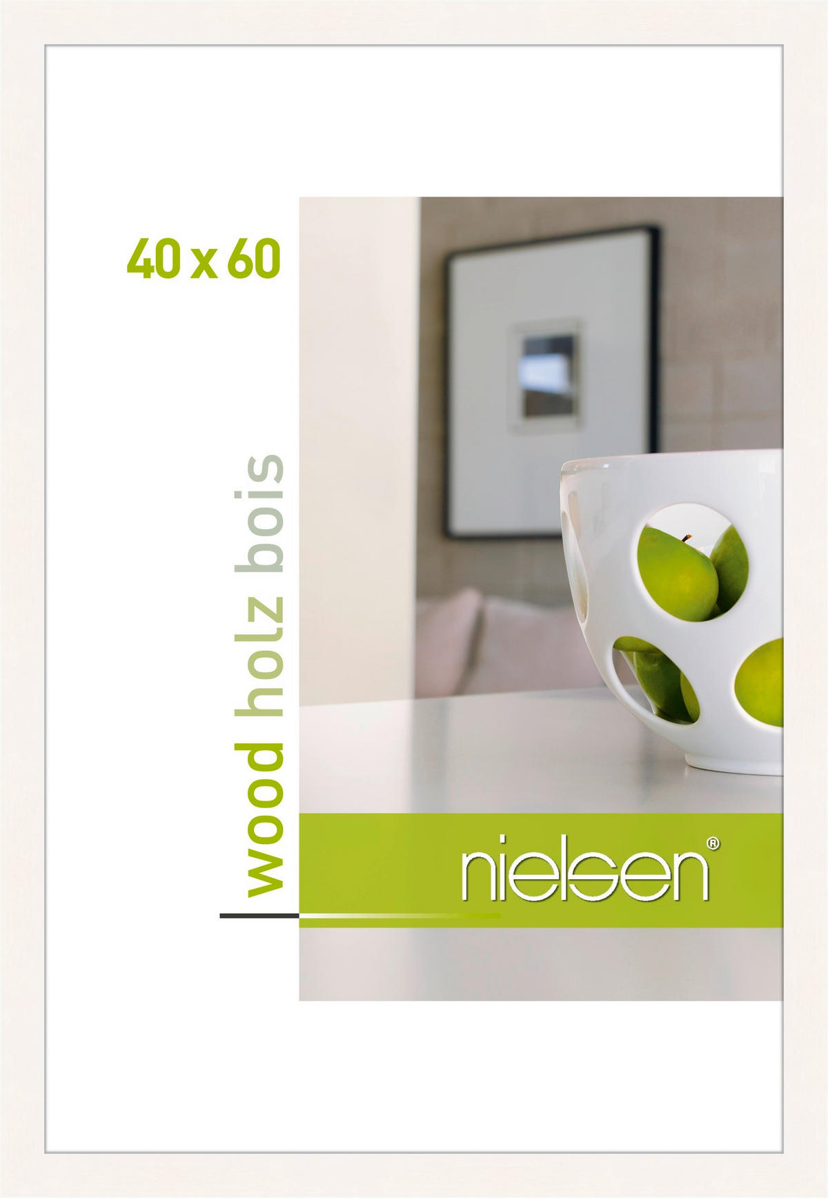 BILDERRAHMEN 44,8/64,8/2 cm  - Weiß, Basics, Holz (44,8/64,8/2cm)