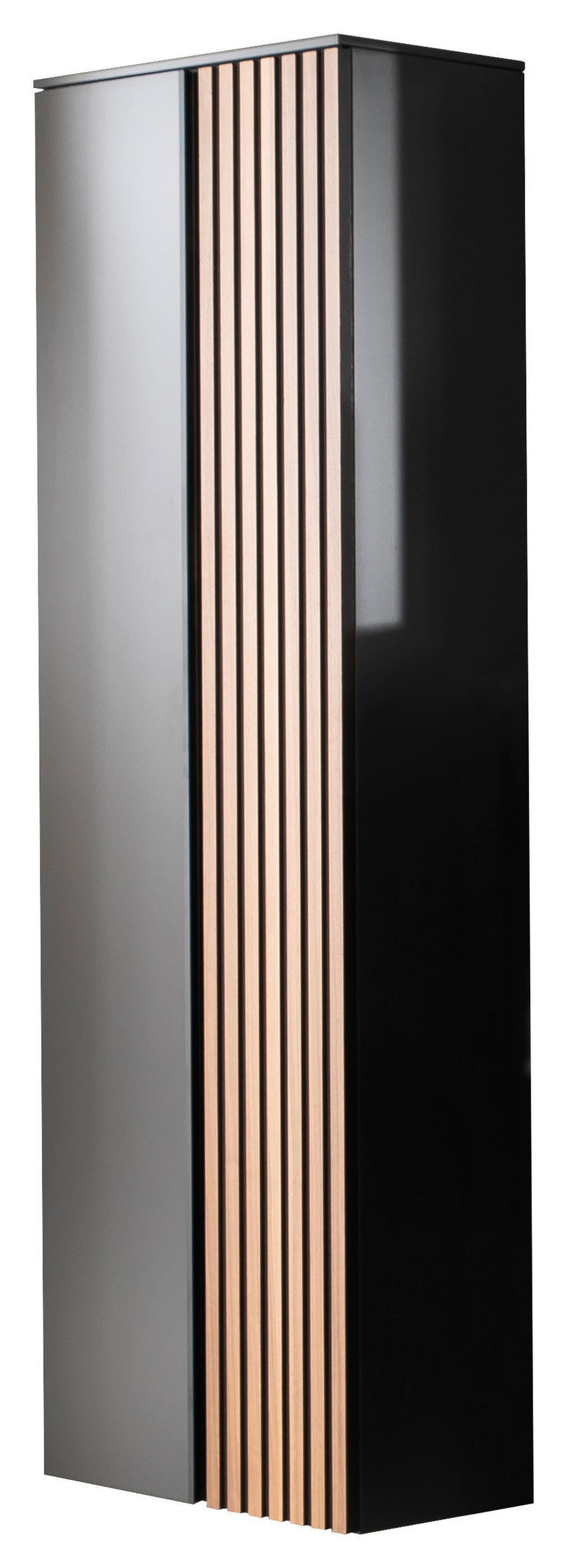 GARDEROBENSCHRANK  in 60/180/30 cm  - Anthrazit/Nussbaumfarben, Design, Holz/Holzwerkstoff (60/180/30cm) - Moderano