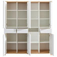 AKTENSCHRANK Weiß, Eiche Artisan  - Weiß/Eiche Artisan, KONVENTIONELL, Holzwerkstoff (180/202/44cm) - Hom`in