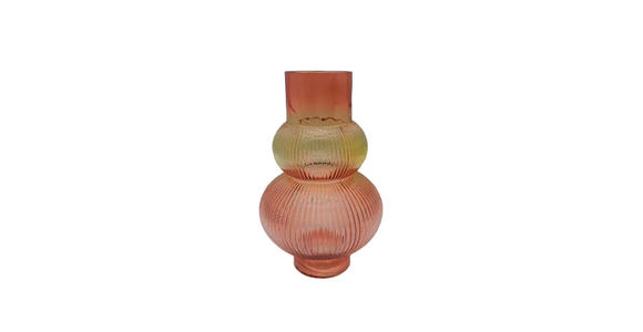 VASE 24.5 cm  - Gelb/Bernsteinfarben, LIFESTYLE, Glas (15/24,5cm) - Ambia Home