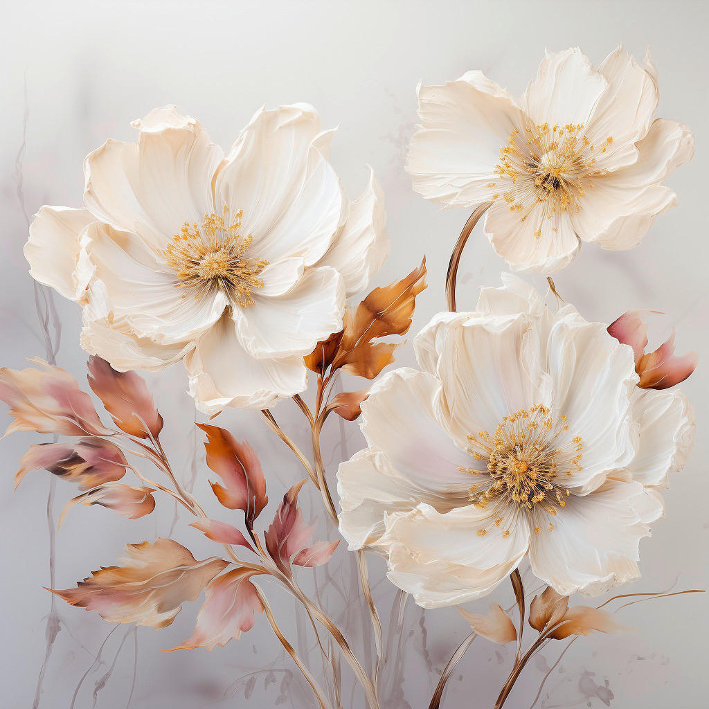 GLASBILD Blumen  - Multicolor, Basics, Glas (30/30/1,40cm) - Euroart