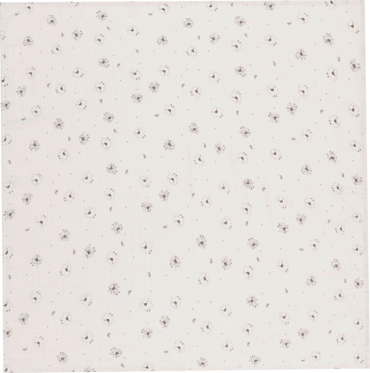 MULLWINDELNSET   Tiny Sheep 3-teilig  - Weiß, Basics, Textil (70/70/0,3cm) - Bebe Jou