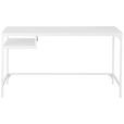 SCHREIBTISCH 140/70/75 cm  in Weiß  - Weiß, LIFESTYLE, Holzwerkstoff/Metall (140/70/75cm) - Carryhome