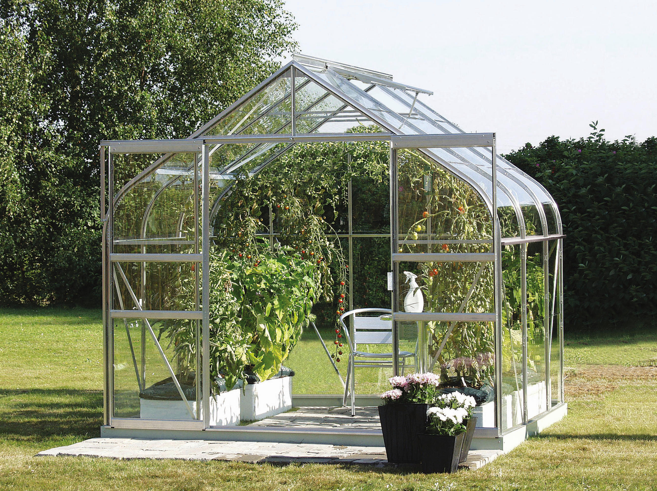 Gewächshausbausatz Diana 5000 5 m2 Kunststoff/Metall