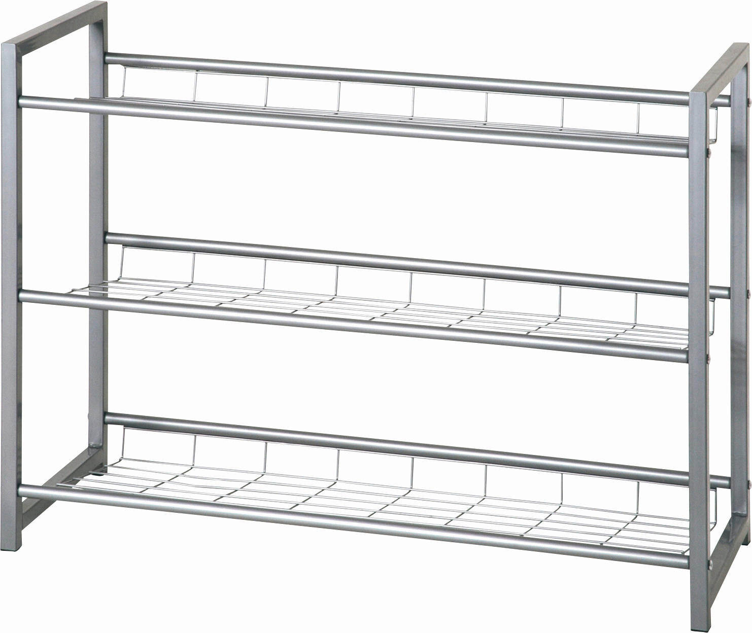 ETAJERĂ ÎNCĂLȚĂMINTE 80/60/30 cm - culoare aluminiu, Design, metal (80/60/30cm) - Carryhome