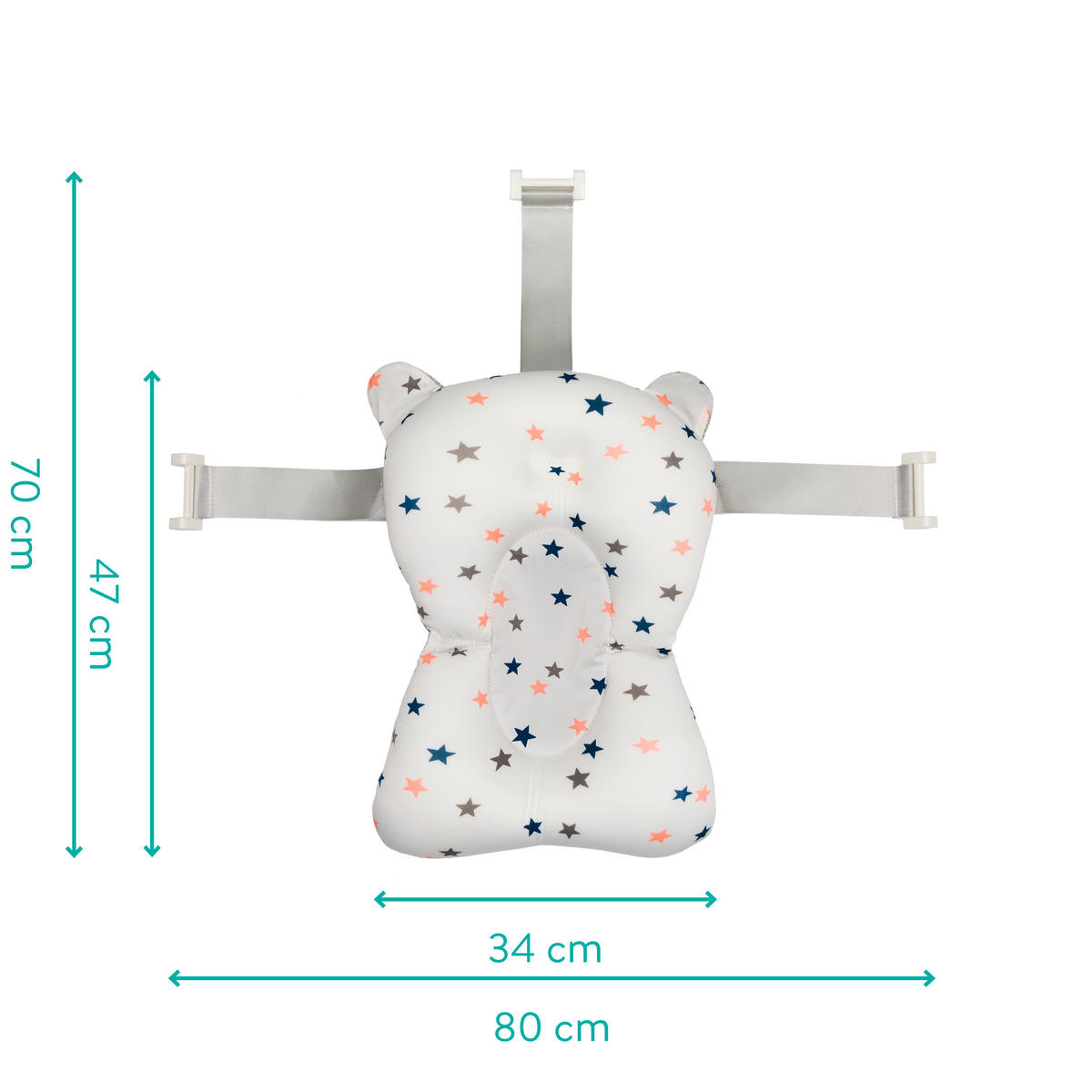 VSTAVEK ZA KOPALNO KAD      34/47 cm     - bela, Basics, tekstil (34/47cm) - Fillikid