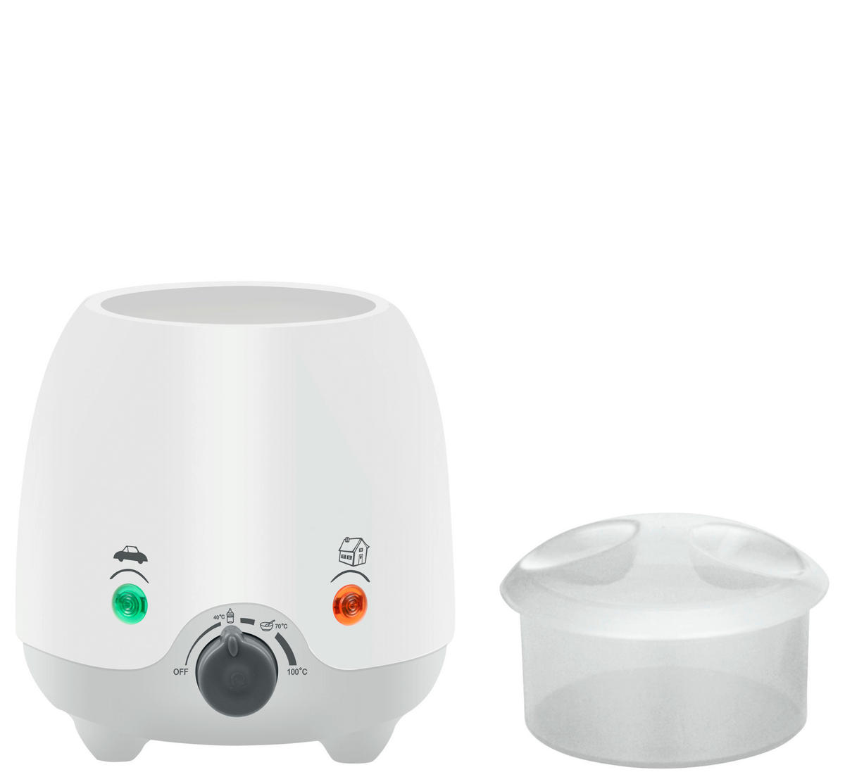 BABYKOSTWÄRMER  - Weiß/Grau, Basics, Kunststoff/Metall (15/16cm) - My Baby Lou