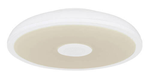 DECKENLEUCHTE 28/5,5 cm   - Opal/Weiß, Basics, Kunststoff (28/5,5cm) - Globo