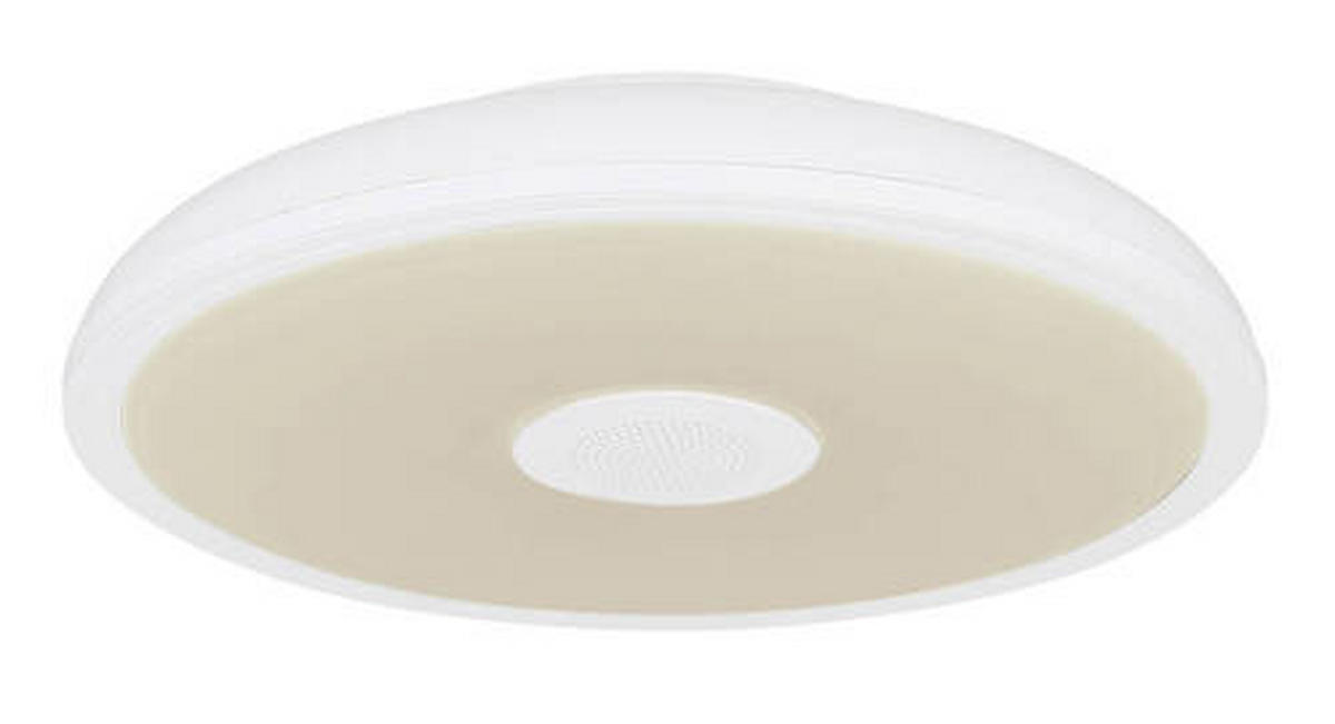 DECKENLEUCHTE 28/5,5 cm   - Opal/Weiß, Basics, Kunststoff (28/5,5cm) - Globo