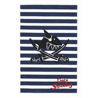KINDERTEPPICH 70/140 cm Captn Sharky  - Blau/Rot, Trend, Naturmaterialien/Textil (70/140cm)