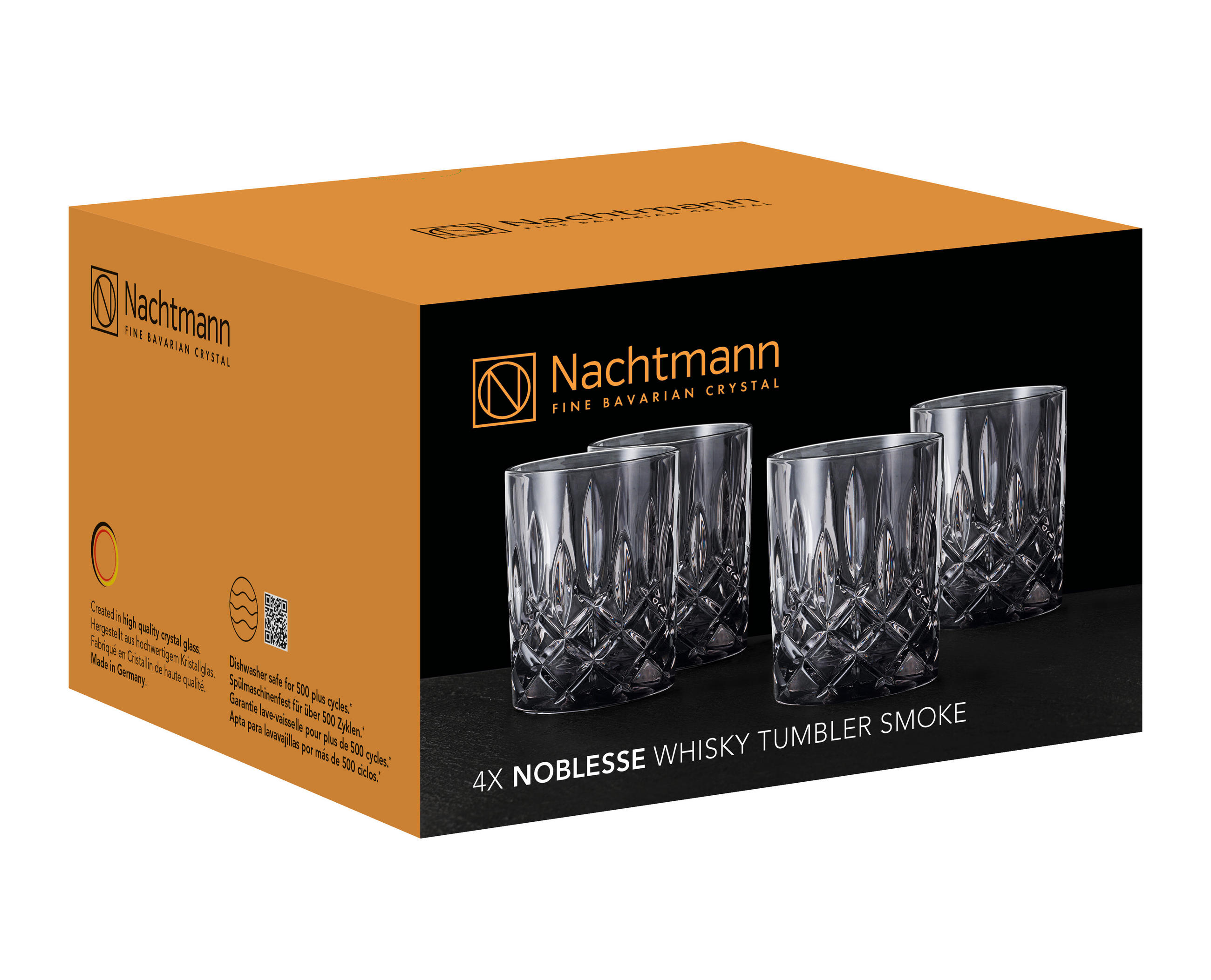 BECHER Noblesse Colors    - Grau, Basics, Glas (8,2/10,2/8,2cm) - Nachtmann