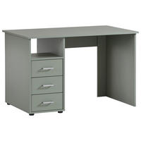 SCHREIBTISCH 70/115,8/74 cm  in Petrol  - Silberfarben/Petrol, MODERN, Holzwerkstoff/Metall (70/115,8/74cm) - MID.YOU