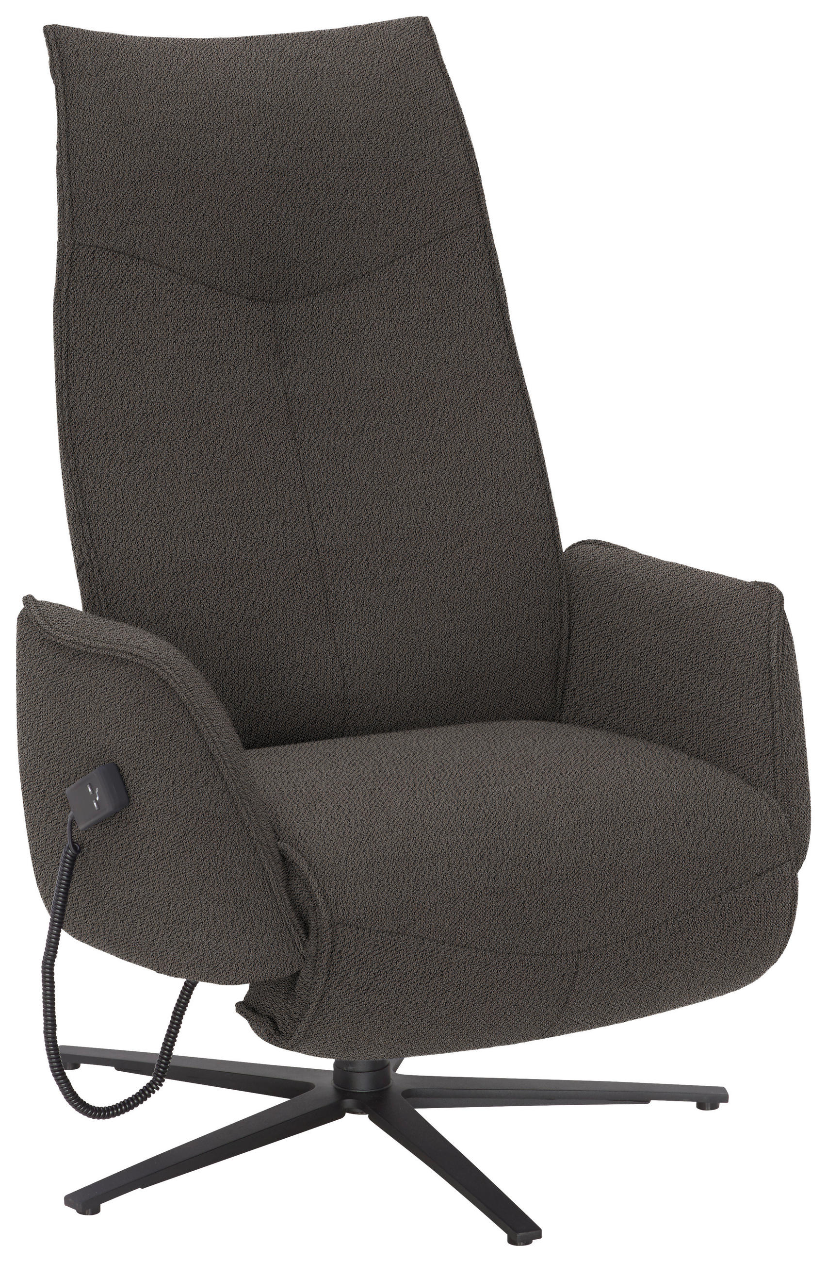 RELAXSESSEL in Textil Dunkelgrau  - Dunkelgrau/Anthrazit, Design, Textil/Metall (71/114/84cm) - Johann Jakob