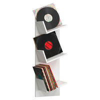 SCHALLPLATTENREGAL - Weiss, Konventionell, Holzwerkstoff (33/106,5/25,6cm) - MID.YOU