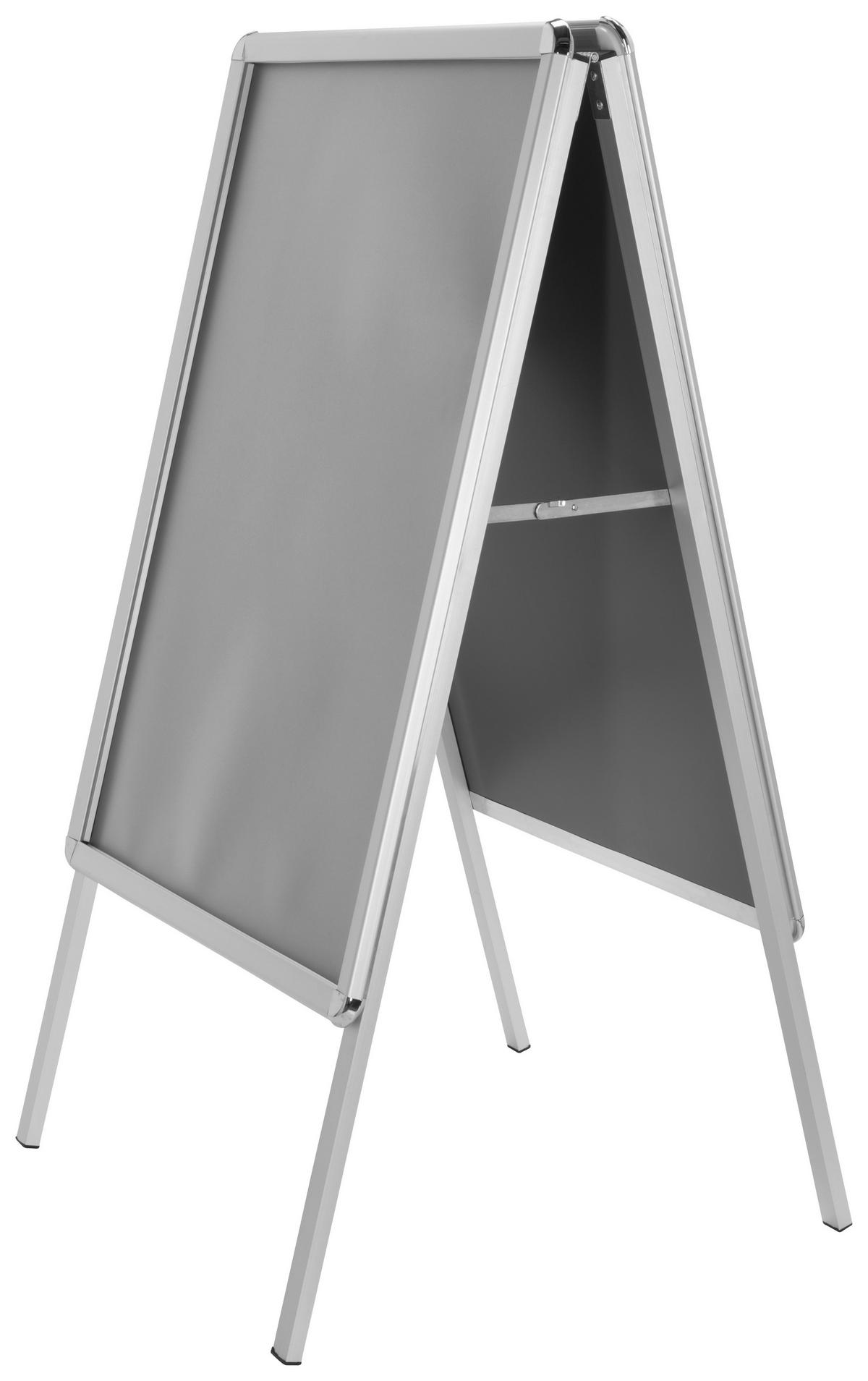 Plakatständer - Silberfarben, Basics, Metall (62,5/115,5/61cm) - MID.YOU